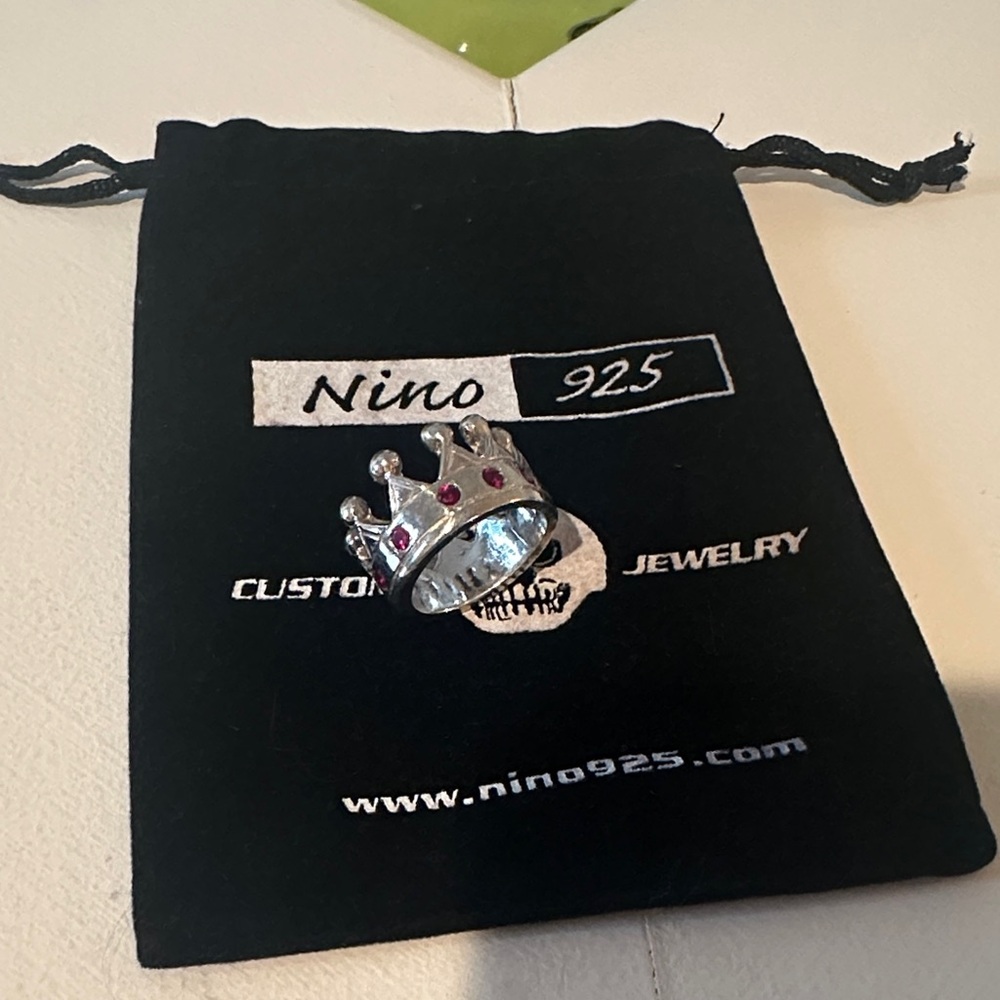 Nino 925 Sterling Silver Crown Ring